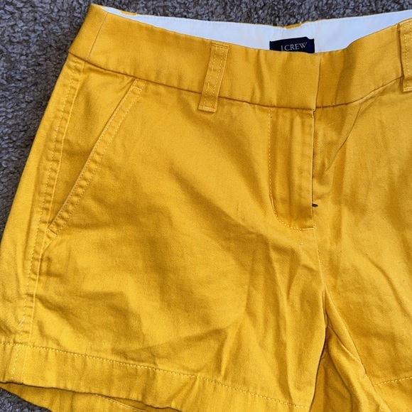 J. Crew Yellow Women's Chino Shorts - Picture 4 of 8